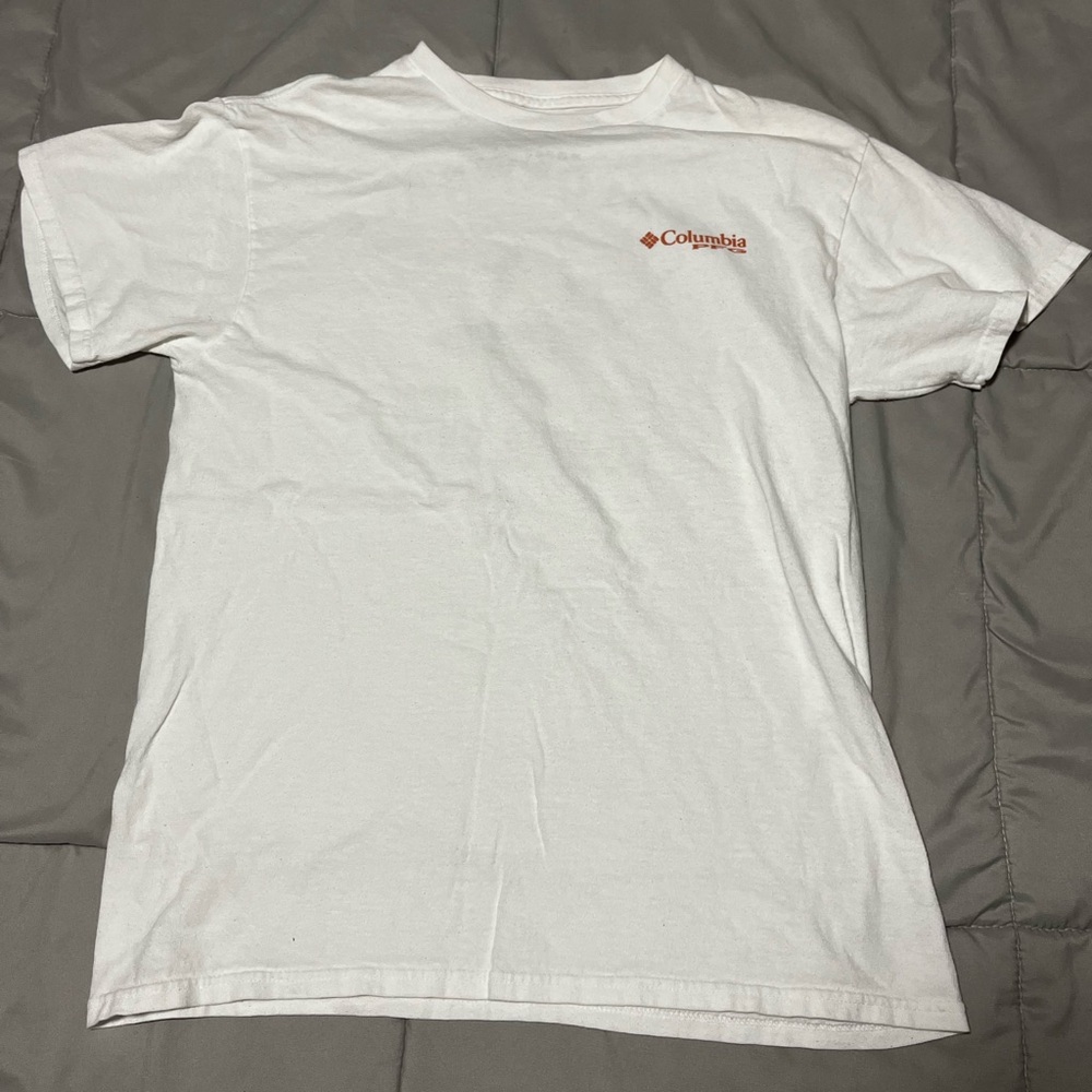 White Columbia shirt
